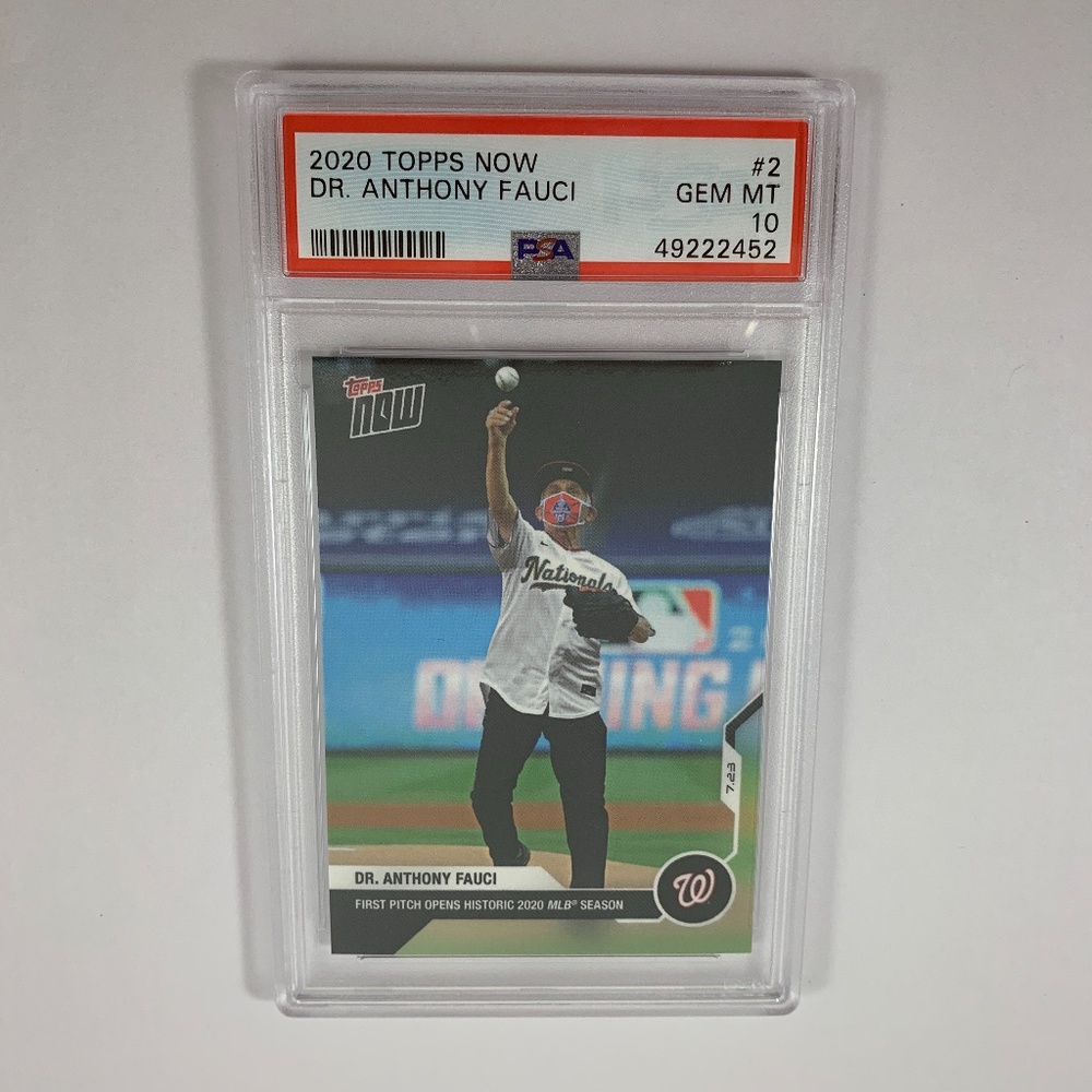 DR. FAUCI TOPPS Now #2 Baseball Card 2020 PSA 10